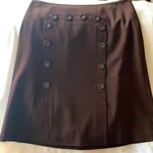 Adorable brown button skirt